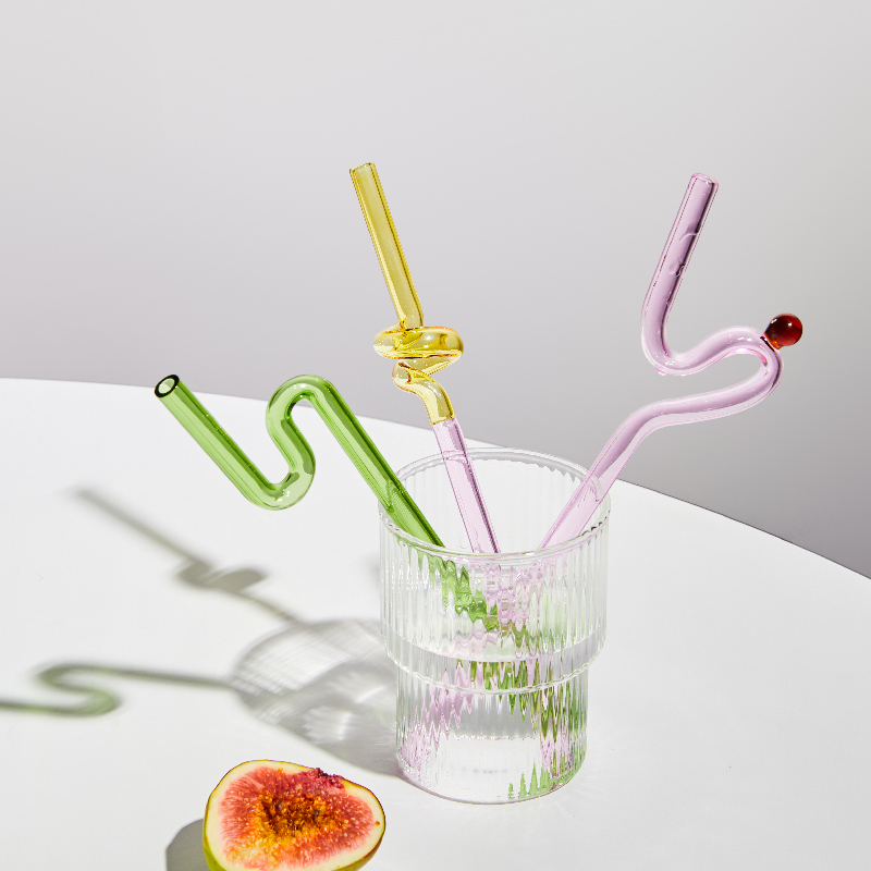 House Artistry Glass Straws Reusable Straws Heat Resistant Glass