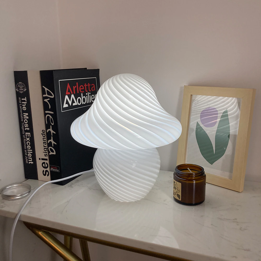 New Baby Striped Mushroom Lamps