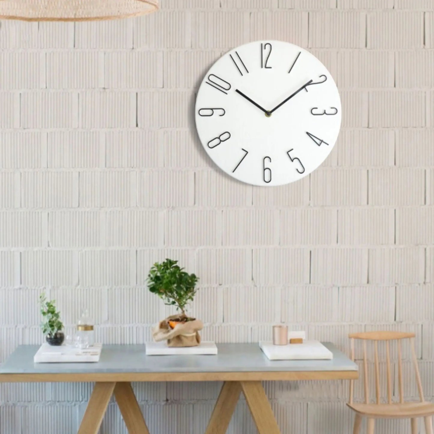 Minimalist Wooden Wall Clock