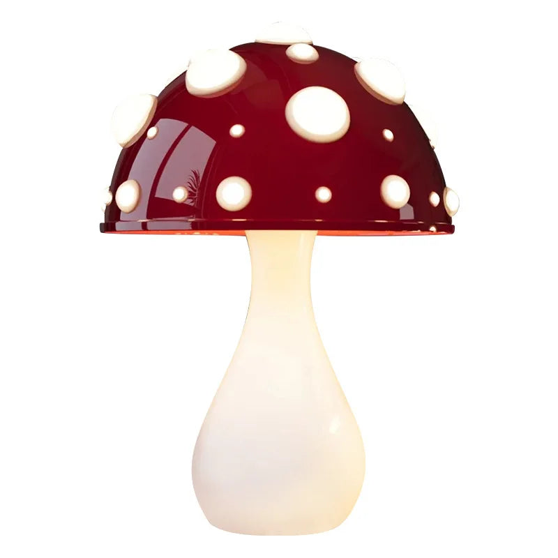 Fly Agaric Desk Lamp with LED Tricolored Bulb