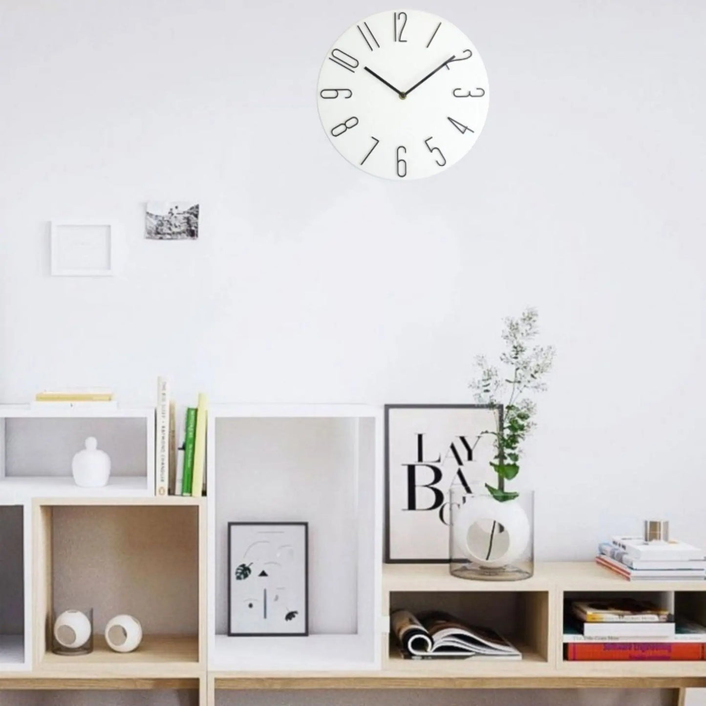 Minimalist Wooden Wall Clock