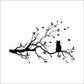 Cat on Tree Branch Wall Sticker for Home Decor