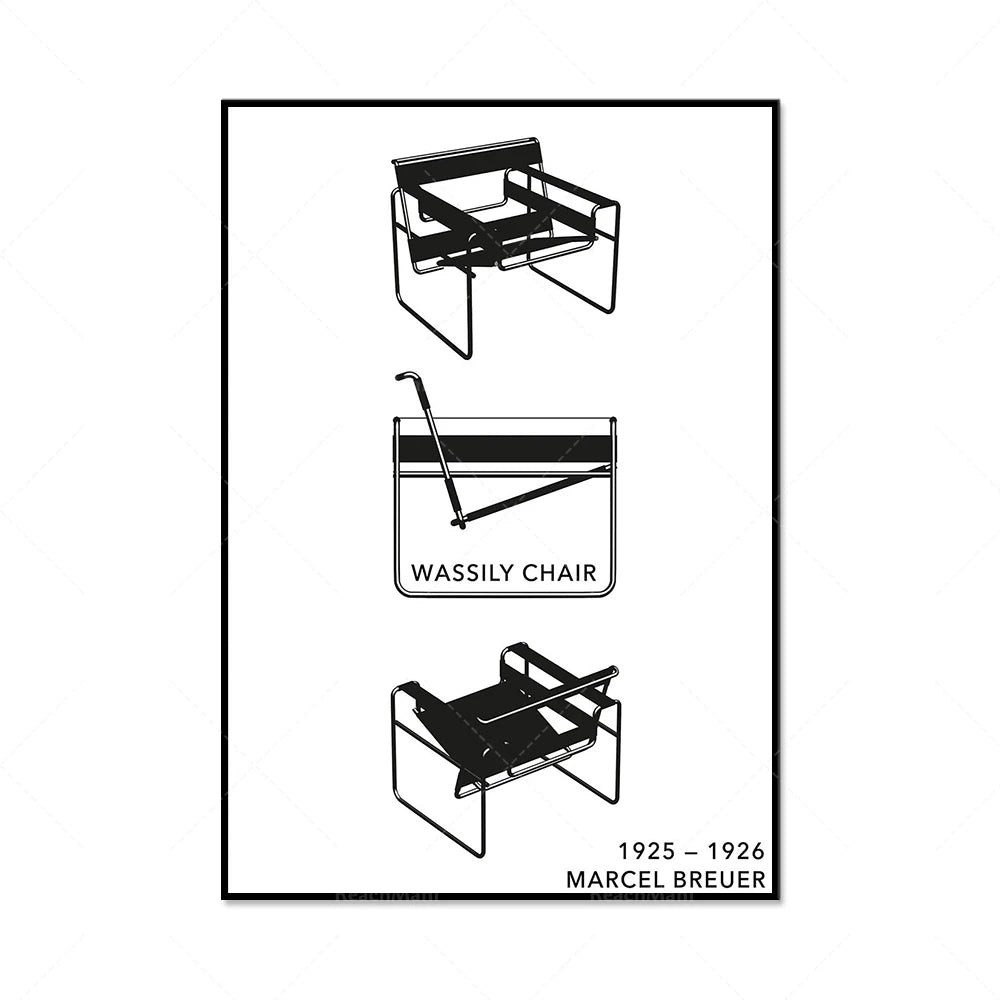 Bauhaus Wassily Chair Exhibition Poster