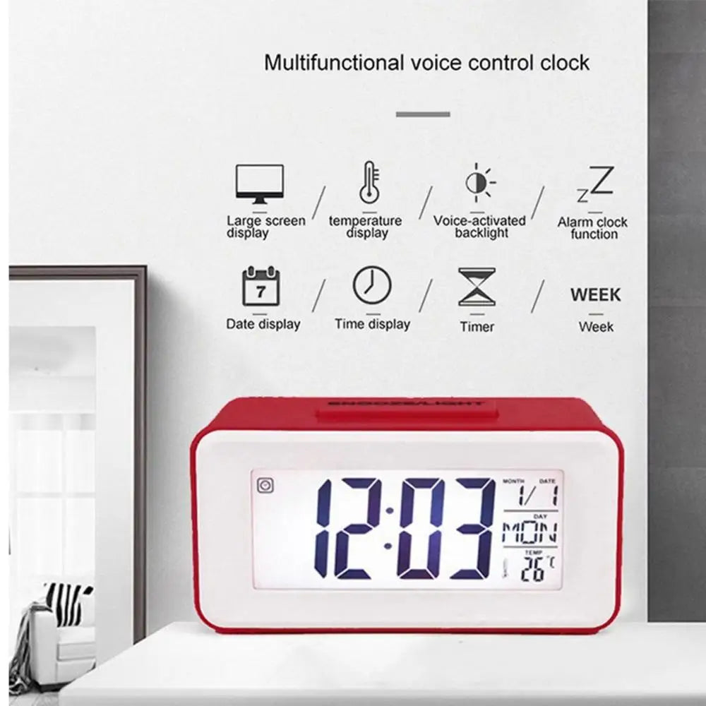 Sound-Controlled Desk Digital Clock