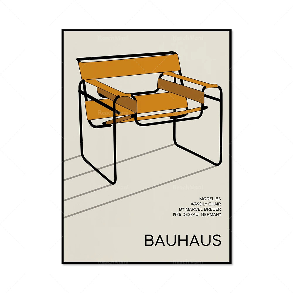 Bauhaus Wassily Chair Exhibition Poster