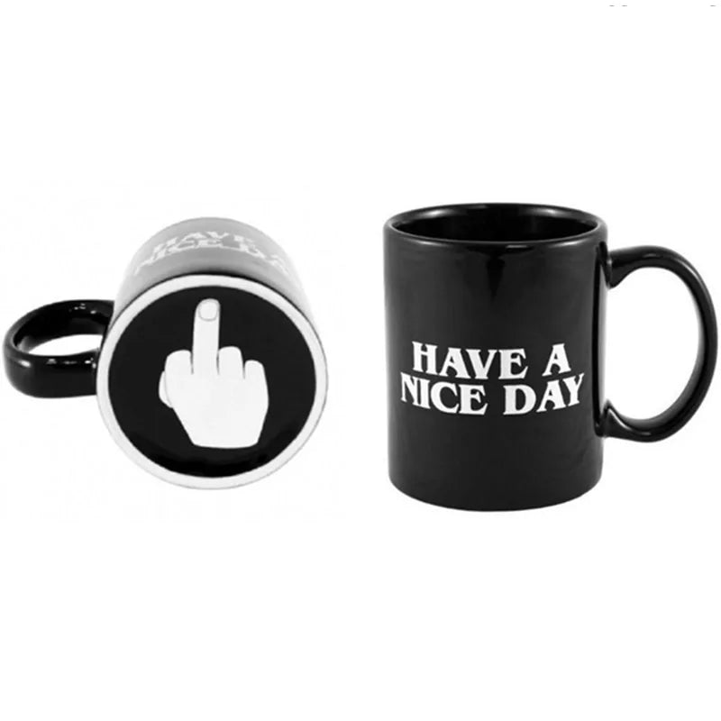 Funny Middle Finger Coffee Mug