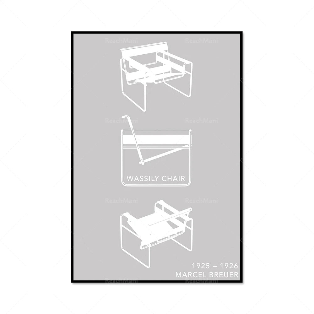 Bauhaus Wassily Chair Exhibition Poster