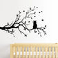 Cat on Tree Branch Wall Sticker for Home Decor