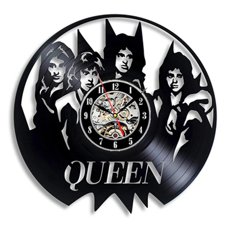 Queen Rock Band Vinyl Record Clock