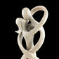 Sandstone Kissing Lover Statuette for Home Gift