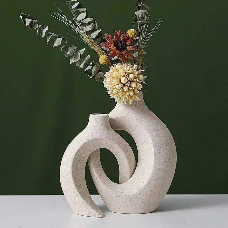 Interlock Vase for Wedding or Living Room Decor