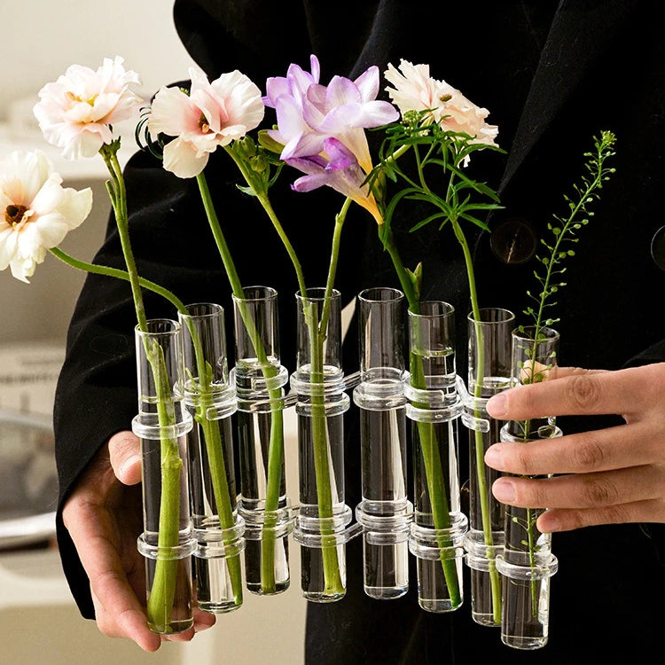 Hanging Glass Vase Tubes for Home Decor