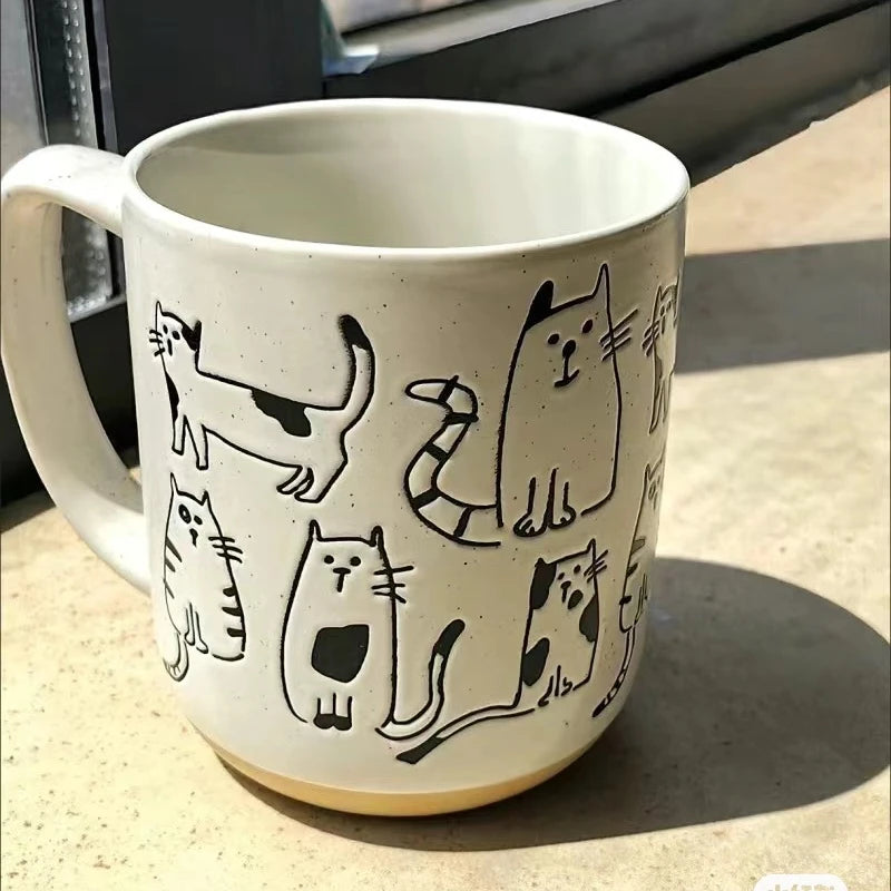 Hand-painted Ceramic Office Mug