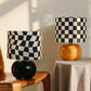 Nordic Checkerboard Ceramic Table Lamp for Decor