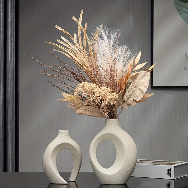 Modern Boho Hollow Flower Vases for Home Decor