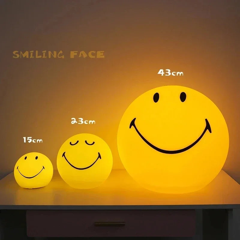 Rechargeable Smile Face Night Light for Bedside