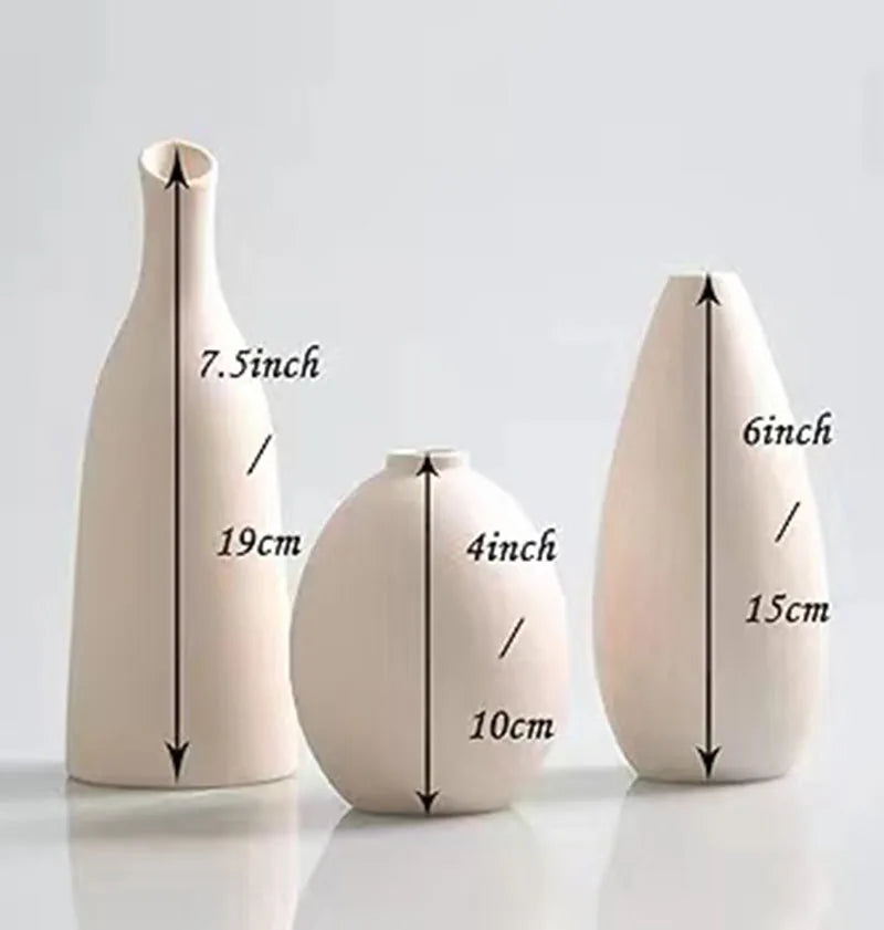 Nordic Ceramic Vases for Living Room Decor