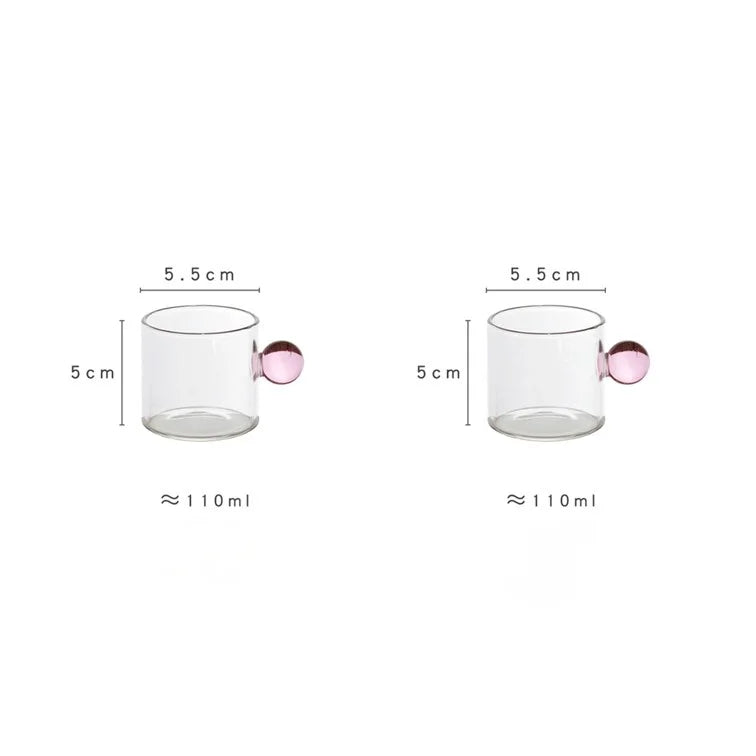 Heat Resistant Mini Glass Espresso Cups Set