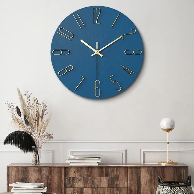 Minimalist 3D Living Room Wall Clock