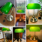 American Retro Desk Light - Green Lampshade