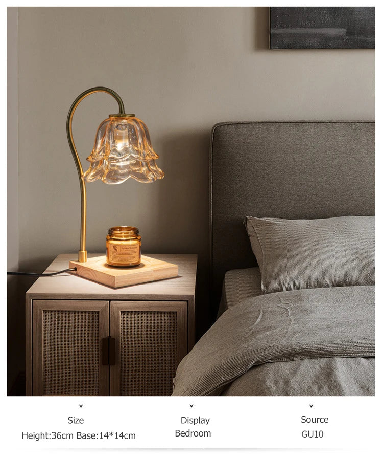 Nordic Candle Warmer Lamp for Bedroom