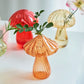 Mini Bud Vase Glass Mushroom Hydroponic Flower Home Decor