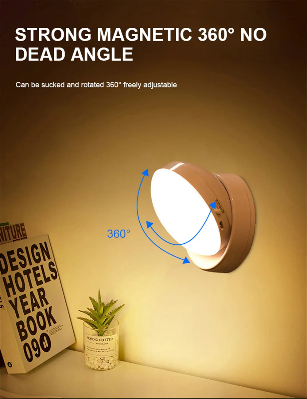 360-Degree PIR Motion Sensor LED Night Light