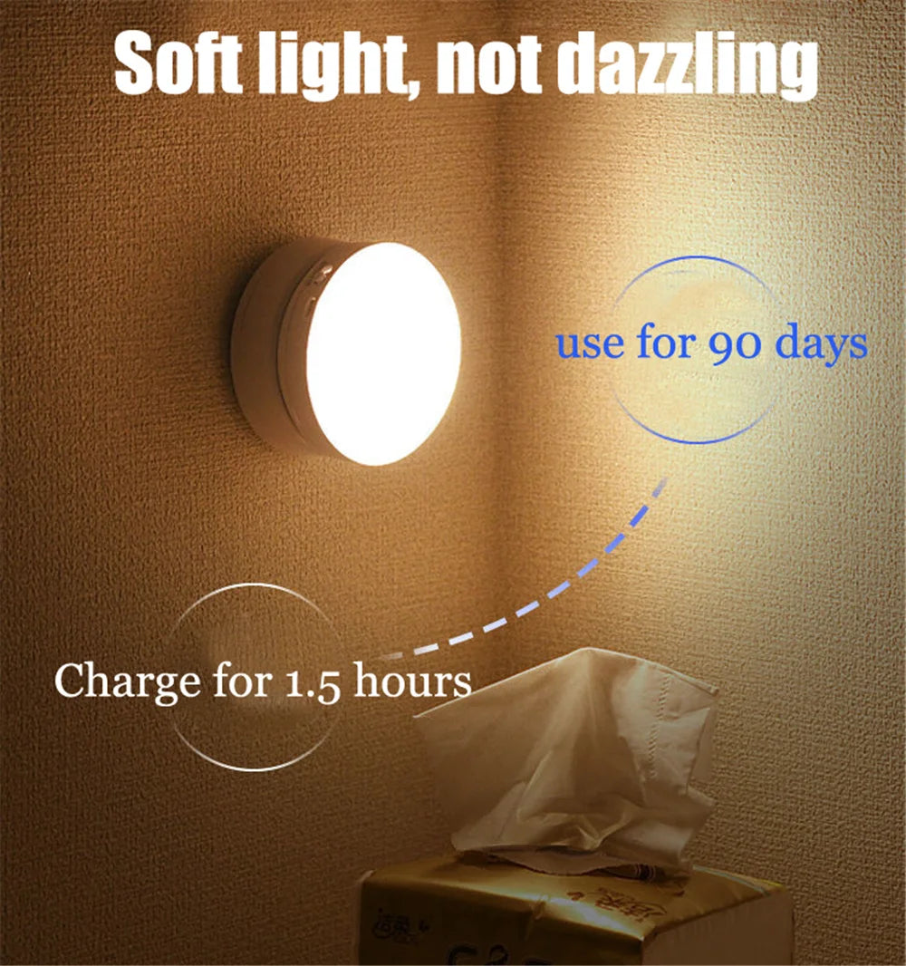 360-Degree PIR Motion Sensor LED Night Light