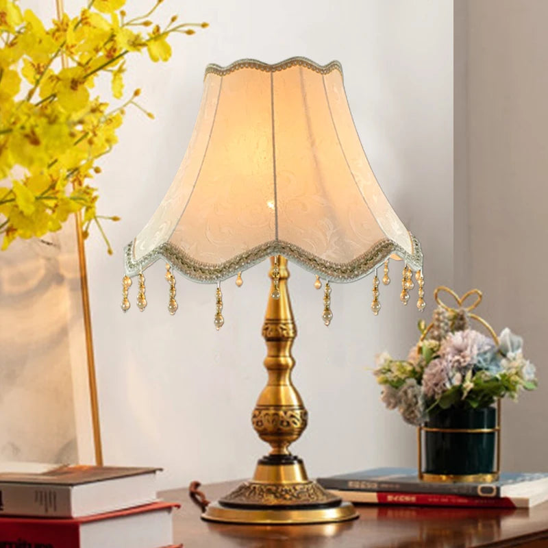 European Style Tassel Table Lamp Cover Decor