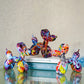 Colorful Resin Graffiti Balloon Dog Figurine