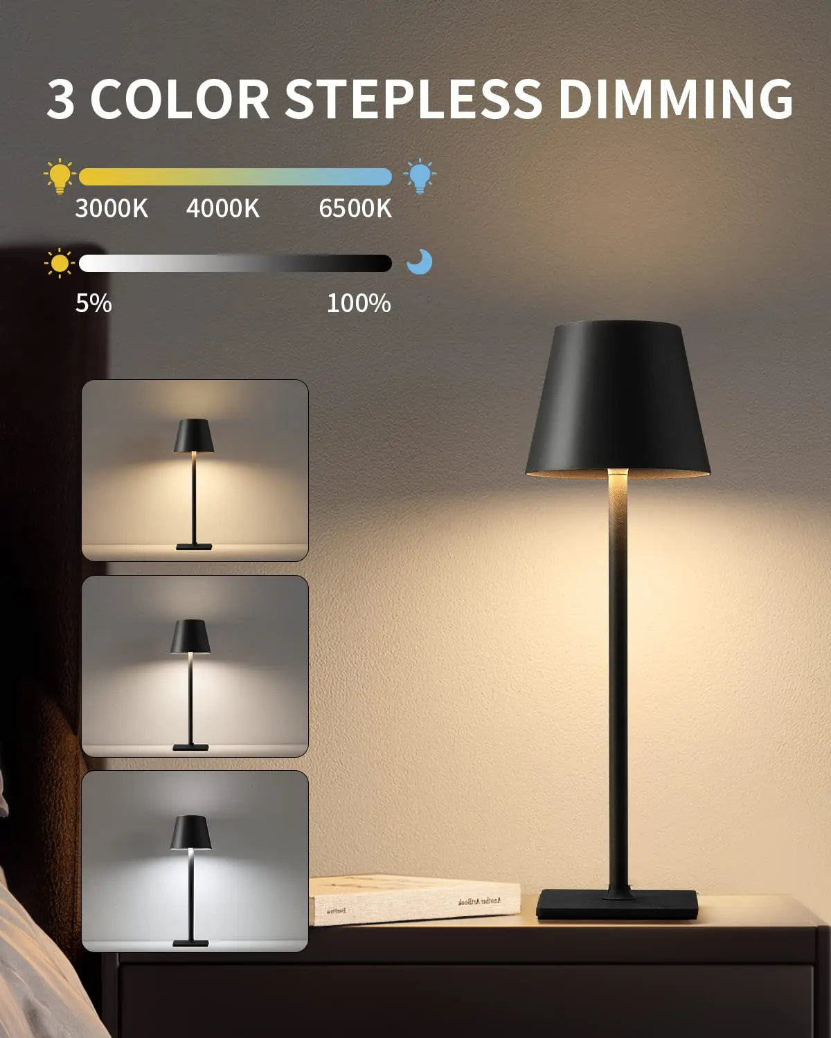 Adjustable Color Temperature LED Table Lamp