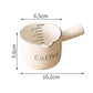 Vintage Cream Coffee Mug with Measuring Scale