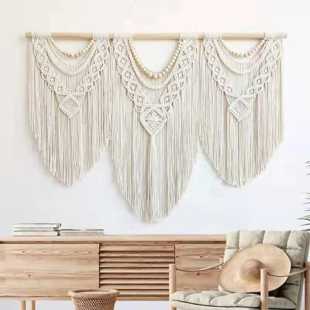 Large Macrame Boho Tassel Wall Hanging