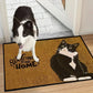 Cute Cat Crystal Velvet Entrance Mat