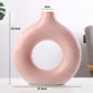 Nordic Ceramic Donuts Flower Pot for Living Room