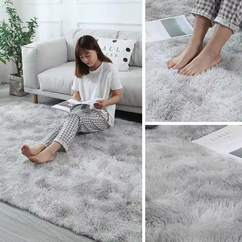 Thick Plush Carpet for Bedroom and Living Room