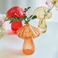 Glass Mushroom Bud Vase for Aromatherapy Decor