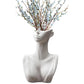 Creative Ceramic Face Vase for Modern Home Decor