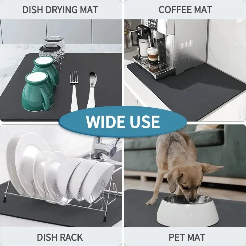 Absorbent Coffee Mat for Kitchen and Tableware