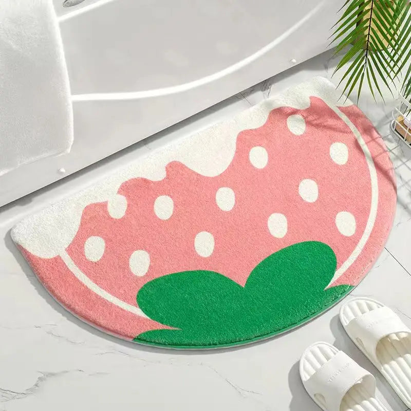 Cute Plush Anti-Slip Bathroom Door Mat