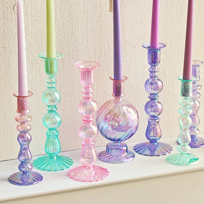 Retro Tall Candlesticks for Wedding Decorations