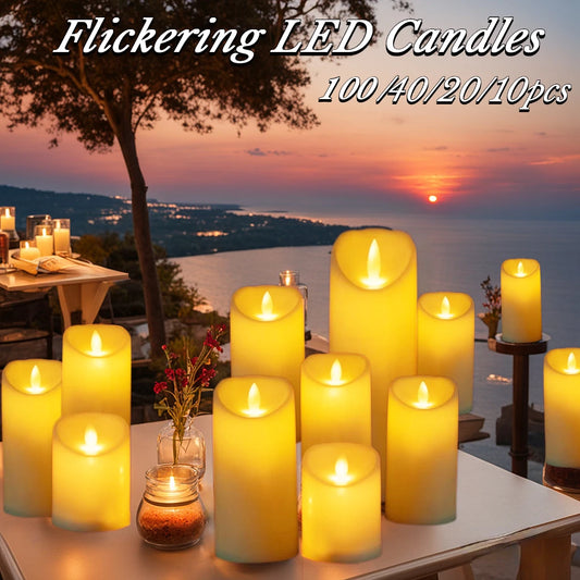 Flameless LED Candles for Weddings and Events