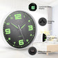 Glow in the Dark Silent Wall Clock for Living Room