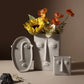 Nordic Ceramic Face Vase - Artistic Home Decor