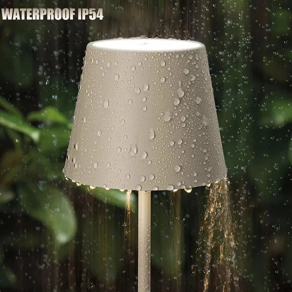 Vintage LED Bedside Lamp - Dimmable & Waterproof