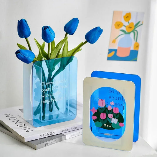 Modern Decorative Acrylic Vases for Home Decor