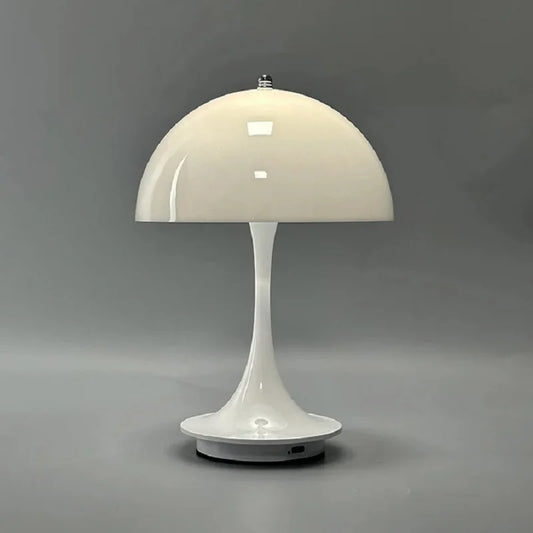 Rechargeable 3-Color Dimming Mushroom LED Table Lamp