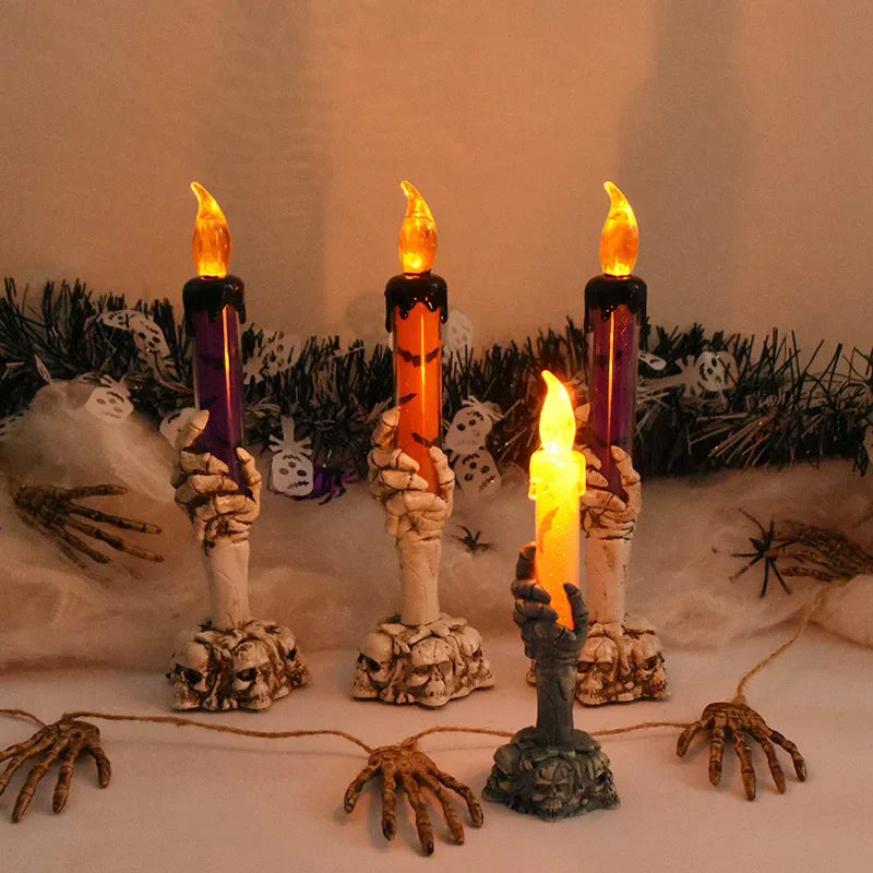 Skeleton Ghost Hand LED Candles