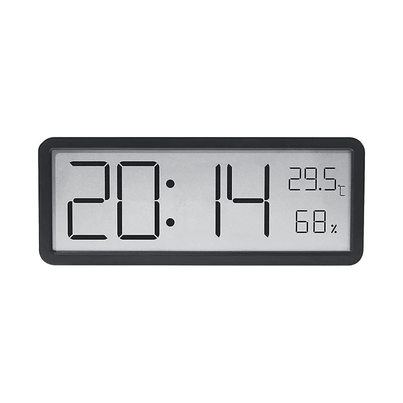 LCD Digital Wall Clock with Battery Power