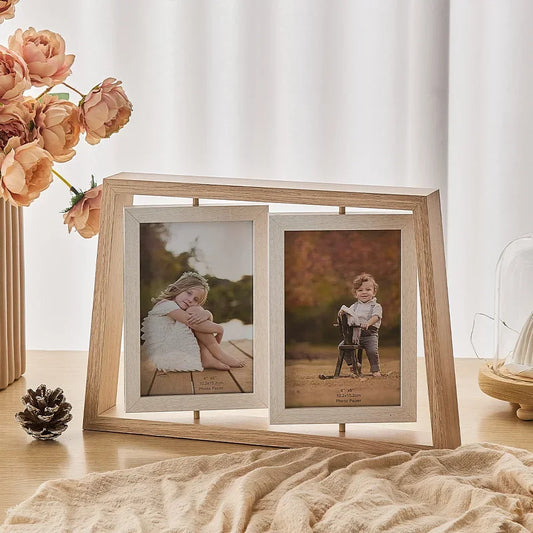 Modern Glass Photo Frame Desk Display